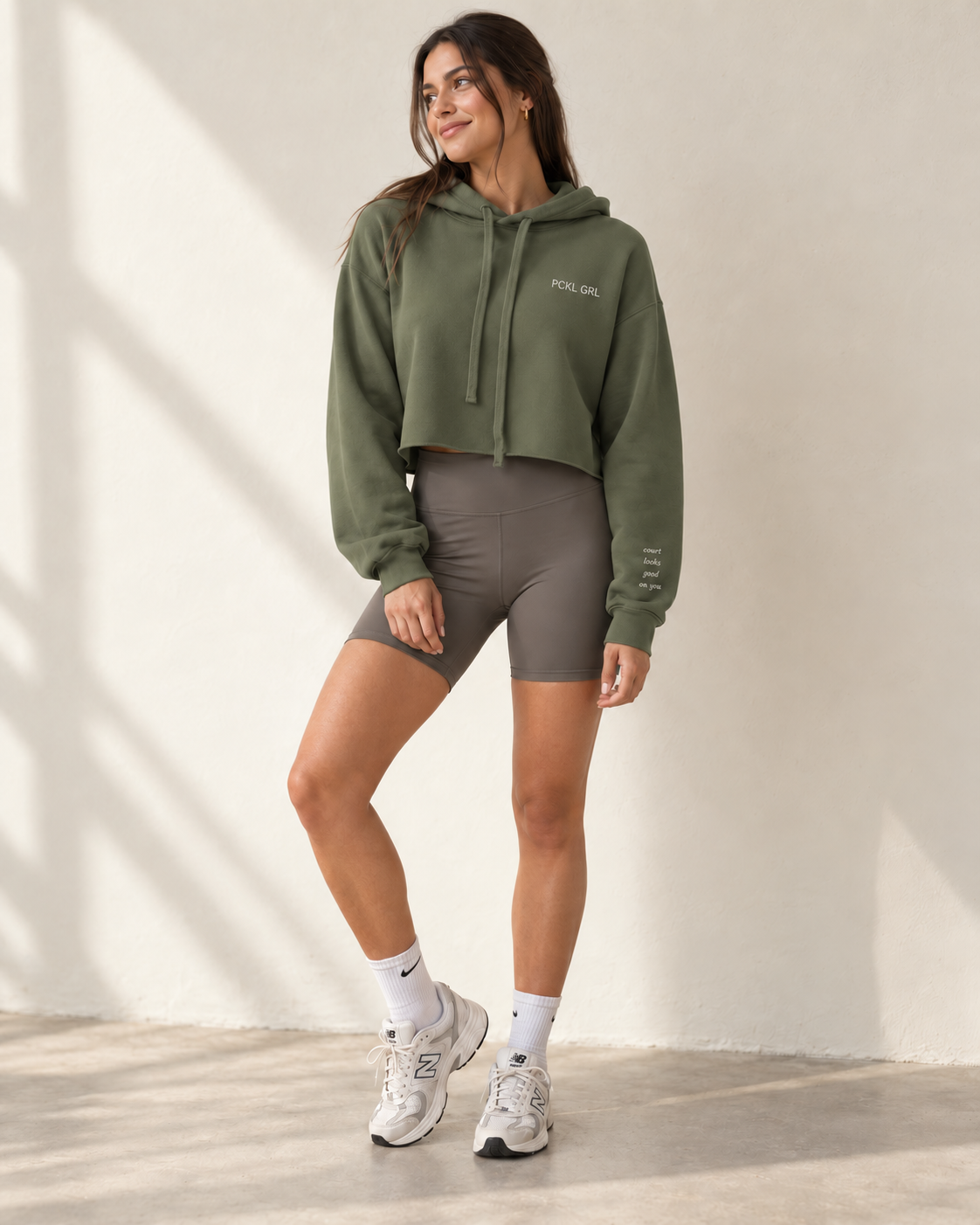 The Courtside Crop Hoodie