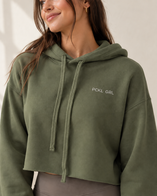 The Courtside Crop Hoodie