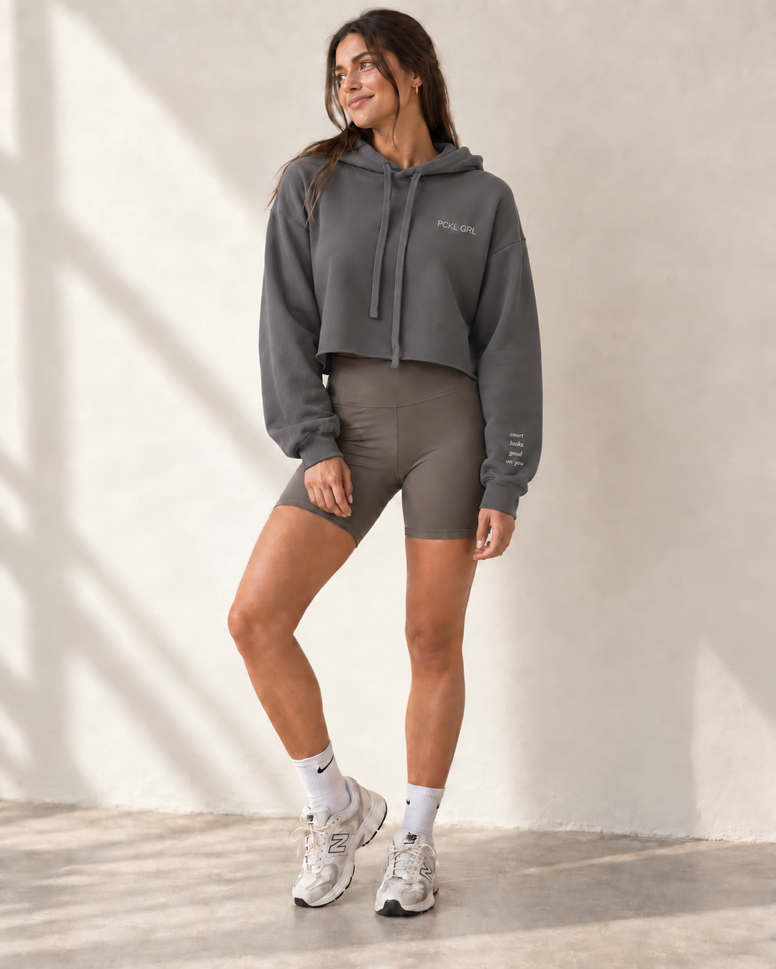 The Courtside Crop Hoodie